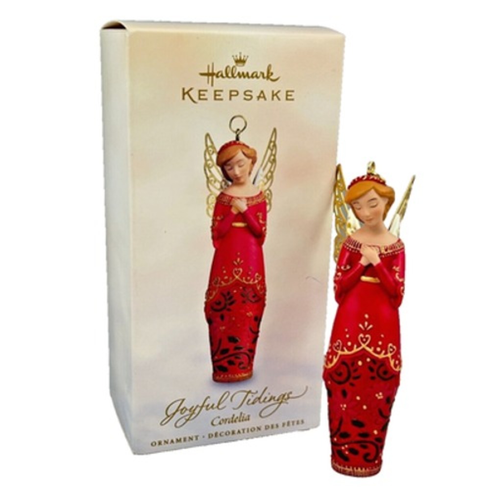 Hallmark Joyful Tidings CORDELIA 2005 Keepsake Ornament Red Angel in Box